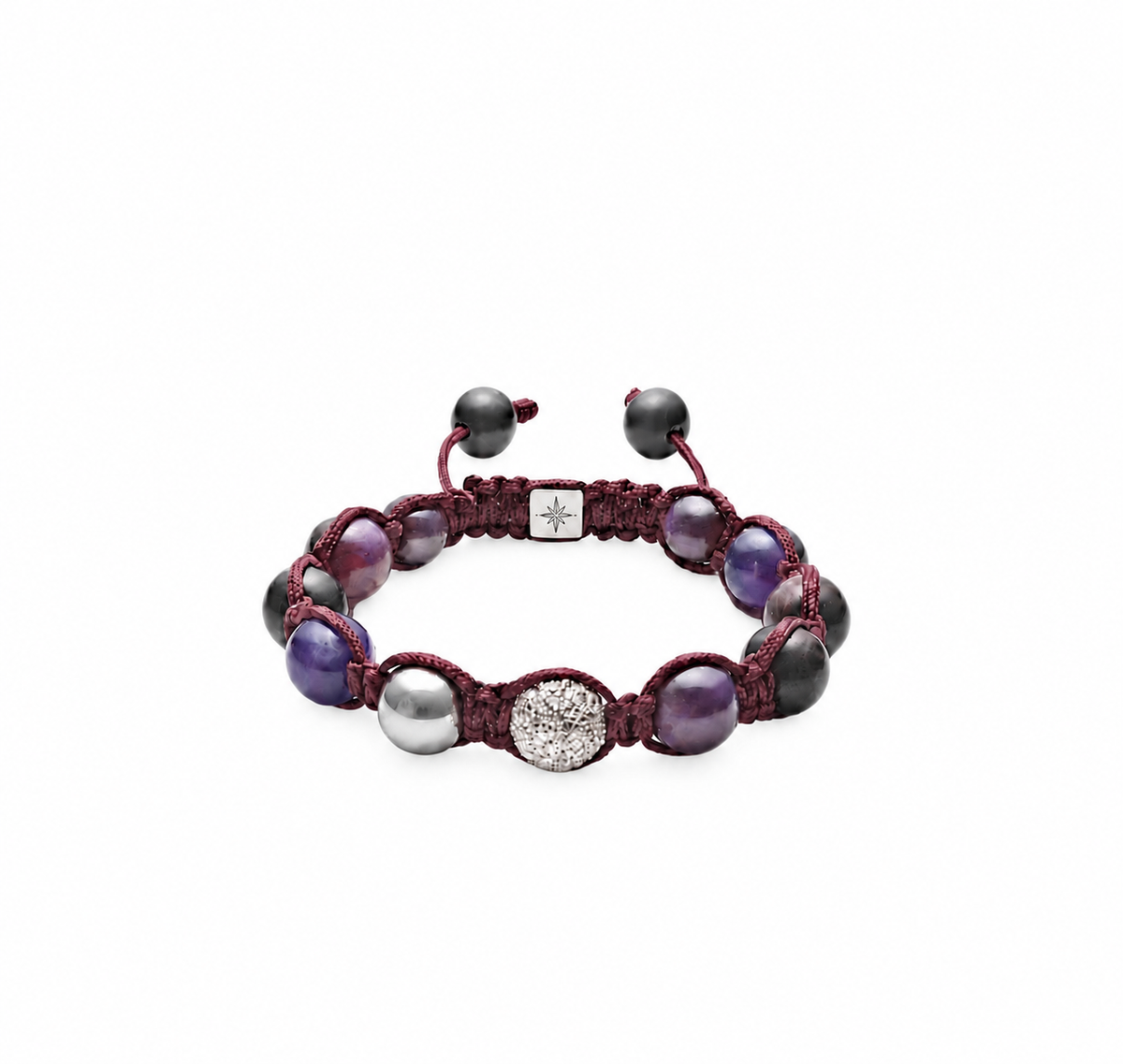 Atelier bracelet-10mm bordeaux ￼