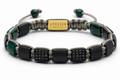 Atelier armbånd- grøn og sort