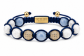 Atelier armbånd- guld blå