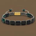 Atelier armbånd- grøn og sort